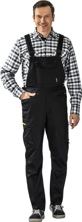 Produktbild Planam Stretchline Latzhose schwarz Grösse 52 (52)