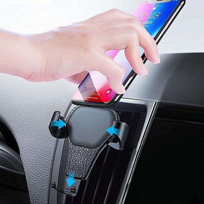 Produktbild PhoneLook Gravity Air Ventilation universal Handyhalter mit Kunstleder Finish