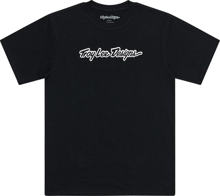Actual product image Troy Lee Designs T-Shirt, Signature, black, L (L)