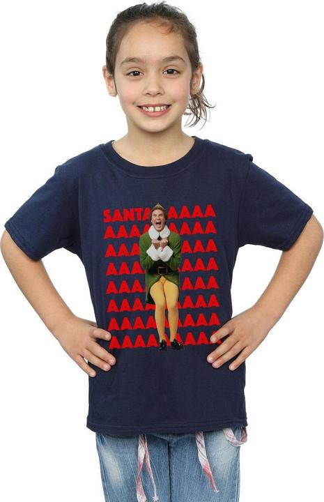 Produktbild Elf Buddy Santa Scream TShirt Mädchen (140, 146)