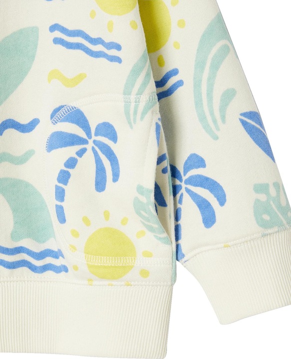 Image du produit Vertbaudet Sweat à capuche garçon imprimé surfeur allover (98)