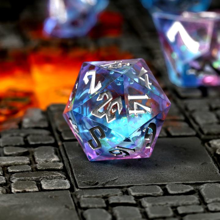 Produktbild Glass Staff Pink Ice Liquid Core RPG Dice Set