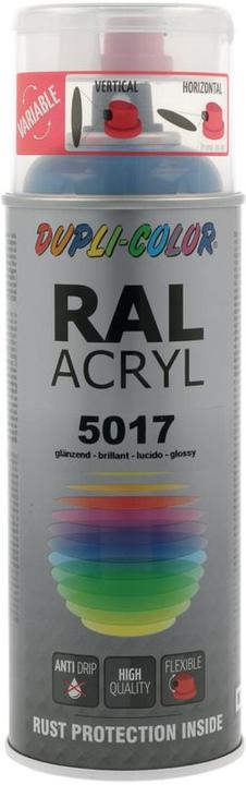 Image du produit Dupli-Color Peinture acrylique brillant RAL 5017 bleu signalisation (Bleu trafic, 0.40 l)
