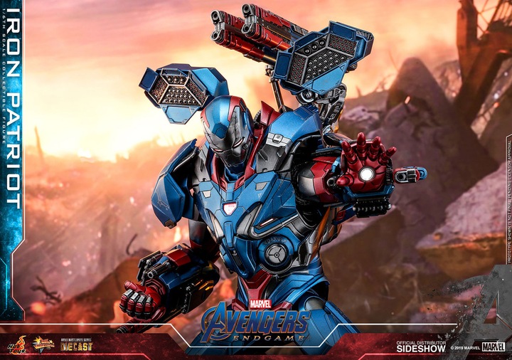 Actual product image Hot Toys Avengers Endgame "Iron Patriot" 1/6 Scale Figure