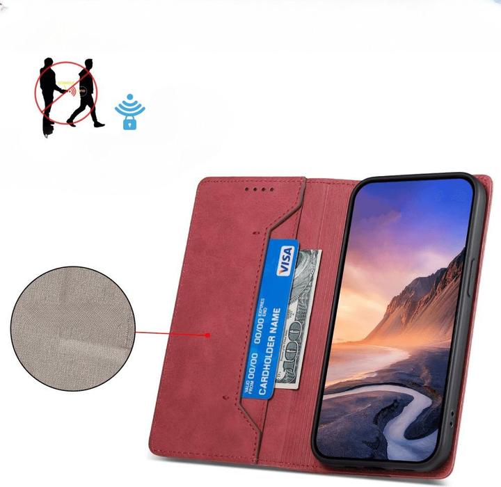 Actual product image Cover-Discount Cover with RFID blocker red (Samsung Galaxy S24 Ultra)