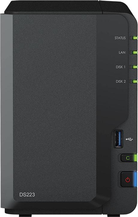 Actual product image Synology DS223 (2 x 4 TB, Synology HAT 33xx)