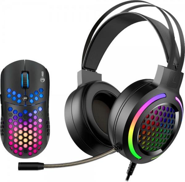 Actual product image Marvo MH01 mouse + MH01BK (MH01) (Cable)