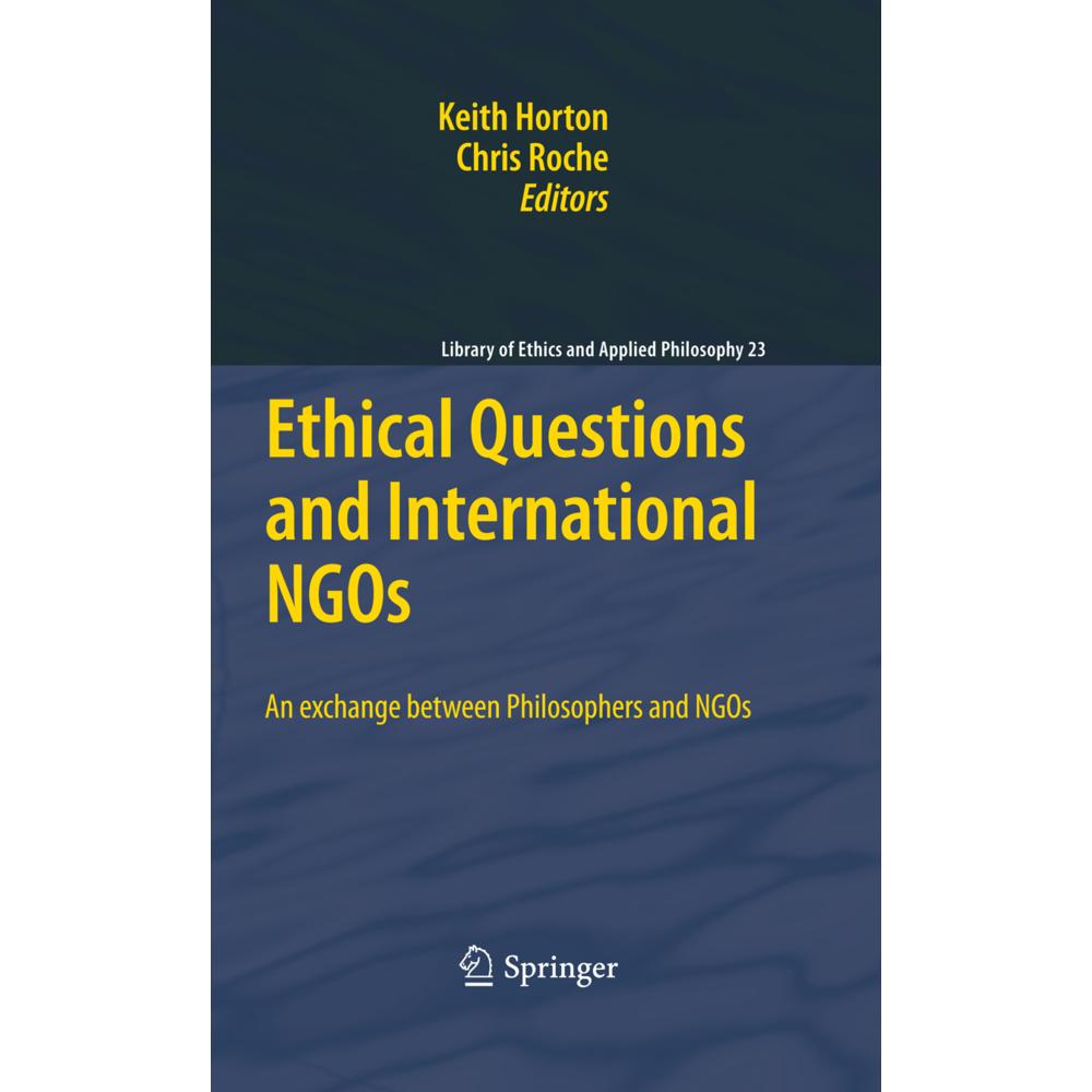 Ethical Questions and International NGOs, Fachbücher