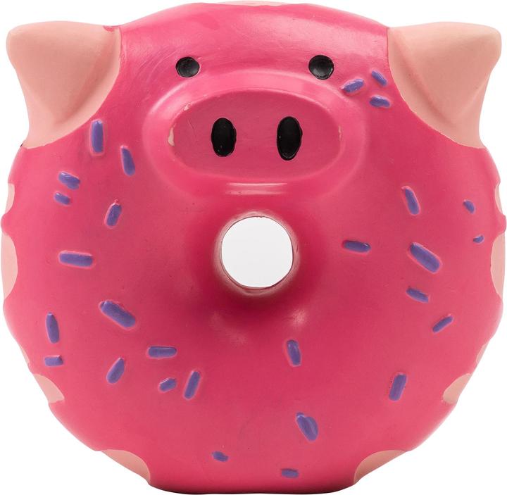 Maialino Di Gomma Rosa Con Squittio Per Cani - Giocattolo Da Masticare 15 Cm In Lattice Con Sonaglio - Foto 13