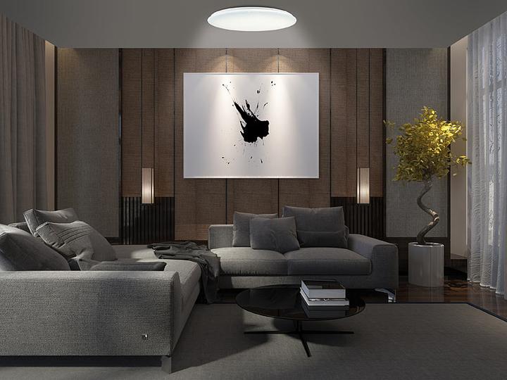 Actual product image Luminea Wi-Fi star ceiling light for Siri, Alexa, GA, CCT, 36 watt, Ø 48 cm (2500 lm)