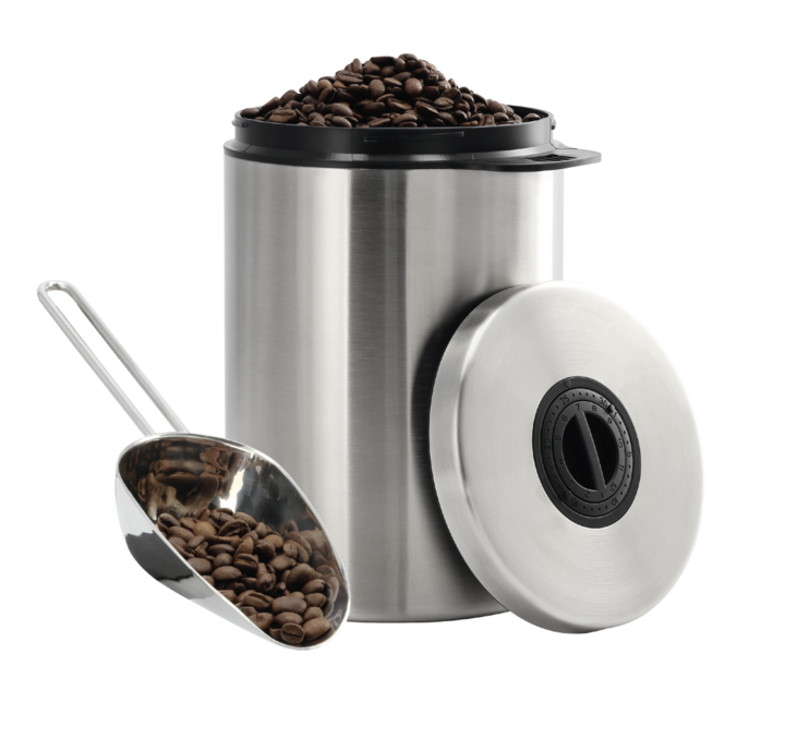 Actual product image Xavax coffee/tea tin Stainless steel tin for 1 kg coffee beans, with scoop (1 l)