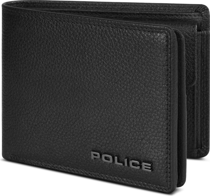 Produktbild Police Geldbörse RFID Leder 12 cm ausklappbar mit Reissverschlussfach