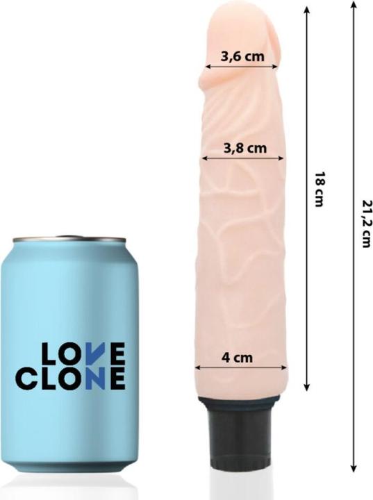 Actual product image Love Clone Loveclone Finn Self Lubricating Vibrator 21.2cm