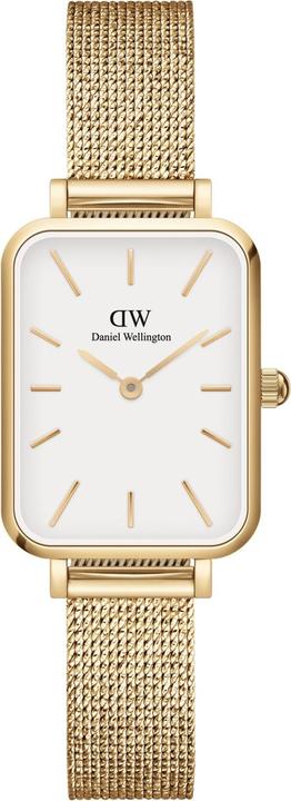 Daniel Wellington Quadro Pressed Evergold White (Analoguhr, 20 mm)
