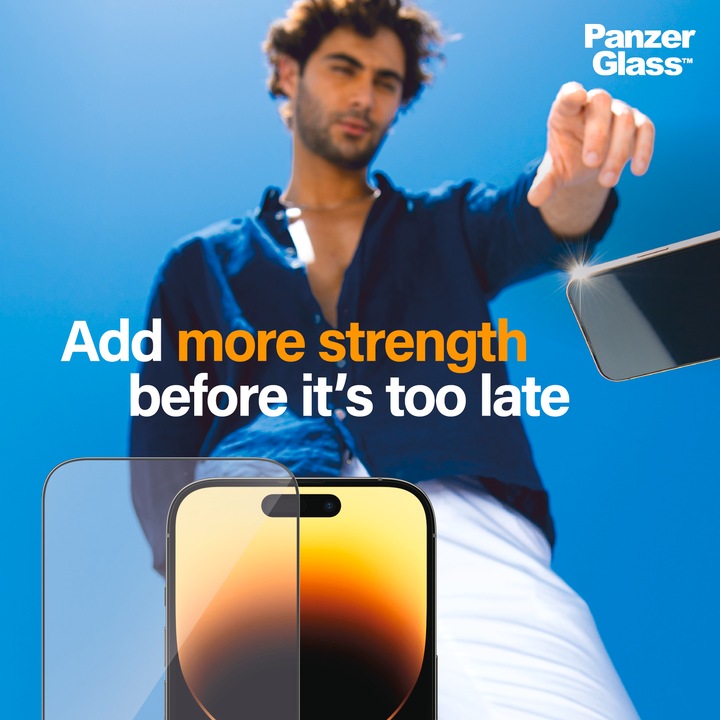 Productafbeelding PanzerGlass Classic Fit Privacy (1 Stuk, Apple iPhone 14 Pro Max)