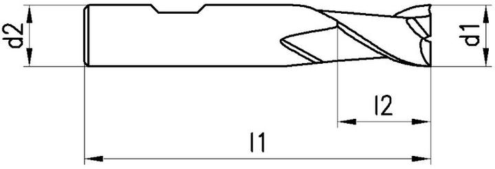 Produktbild Neriox Nutenfräser Typ N, HSS-Co8, DIN 327 kurz Ø11