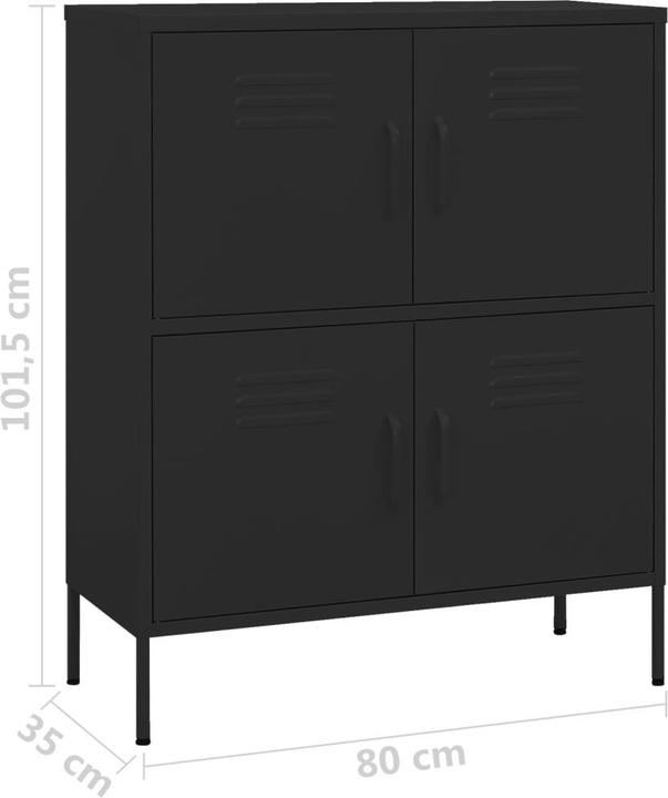 Actual product image vidaXL Lagerschrank (80 x 35 x 101.50 cm)
