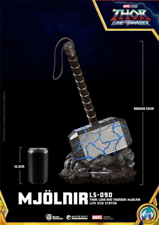 Image du produit Beast Kingdom Marvel - LS-090 - Thor : Love and Thunder - Mjolnir Statue Taille Réelle