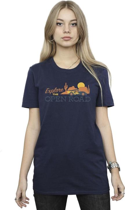 Actual product image Disney Womens/Ladies Cars Explore The Open Road Cotton Boyfriend T-Shirt (S)