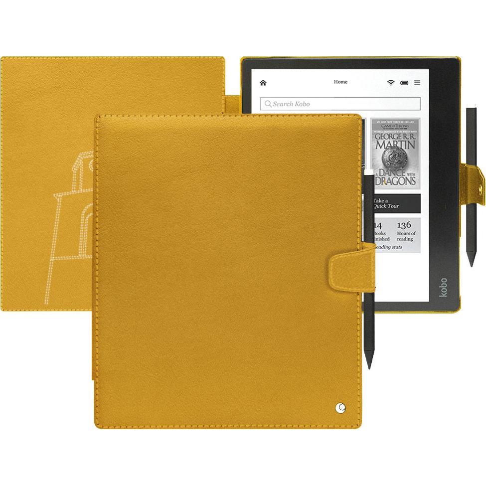 Noreve Lederschutzhülle horizontal (Kobo Elipsa 2E), Tablet Hülle, Orange