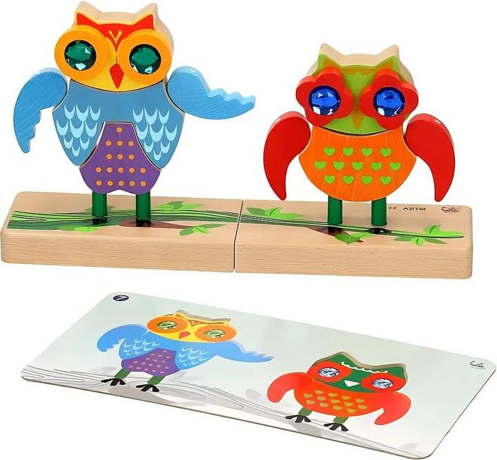 Actual product image Spielba Plug and magnetic play owl