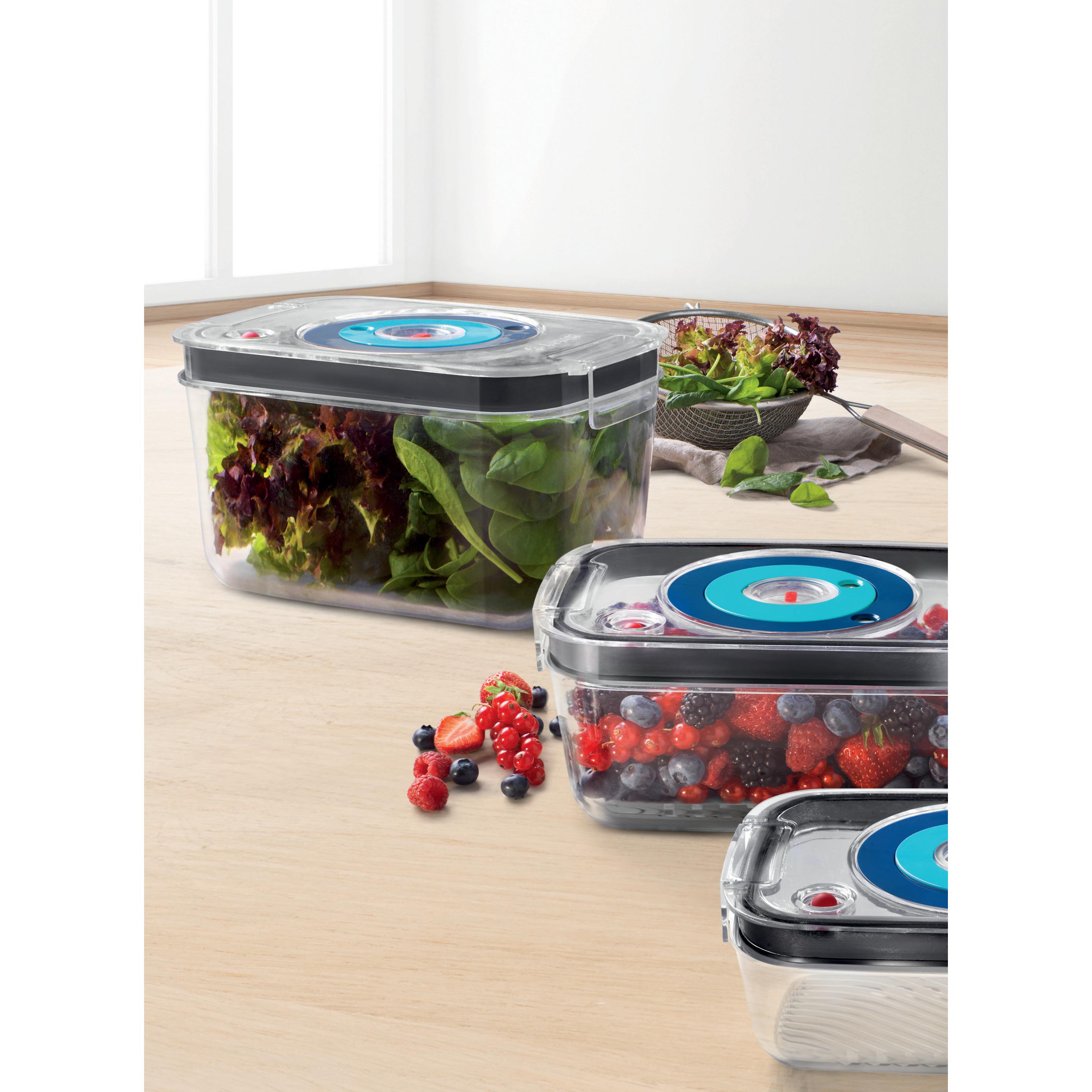 Thumbnail - Bosch Hausgeräte MSZV0FC3 Lebensmittelaufbewahrungsbehälter Rechteckig Set, (e), Vorratsbehälter, Transparent, Grau