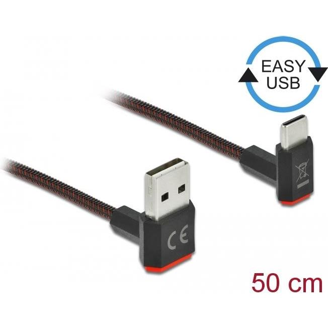 Thumbnail - Delock USB A – USB C (0.50 m, USB 2.0), USB Kabel