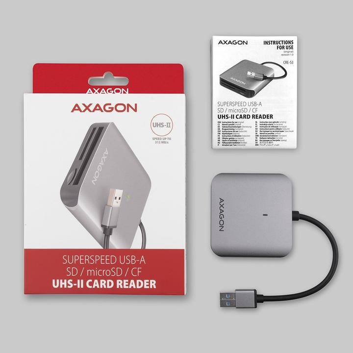 Produktbild Axagon CRE-S3 (USB 3.0 Standard-A Stecker)