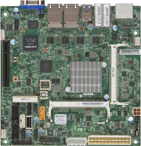 Produktbild Supermicro X11SBA-LN4F (BGA 1170, Intel SoC, Mini-ITX)