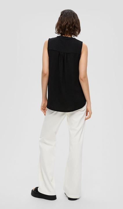 Produktbild s.Oliver Bluse Ärmellose Bluse aus Crêpe (36)