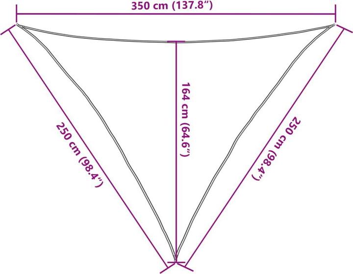 Image du produit vidaXL Sonnensegel (150 x 250 cm)