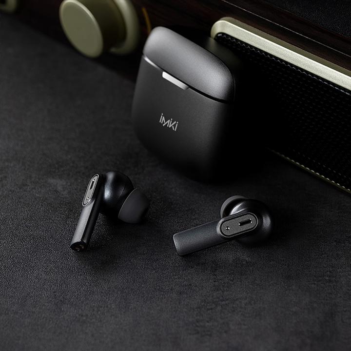 Actual product image Imiki earphones MT2 black, sample (ANC, 26 h, Wireless)