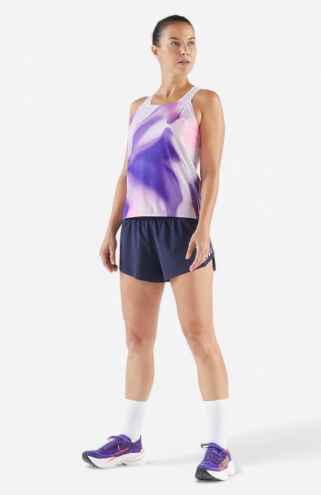 Image du produit Kiprun Débardeur de Running léger Femme - Run 900 Light violet mauve imprimé (M)