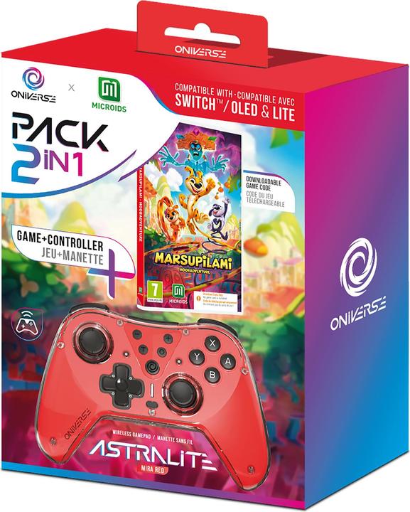 Oniverse Astralite controller + Marsupilami Hoobadventure (Code in Box) (Switch, Switch OLED, Switch Lite)
