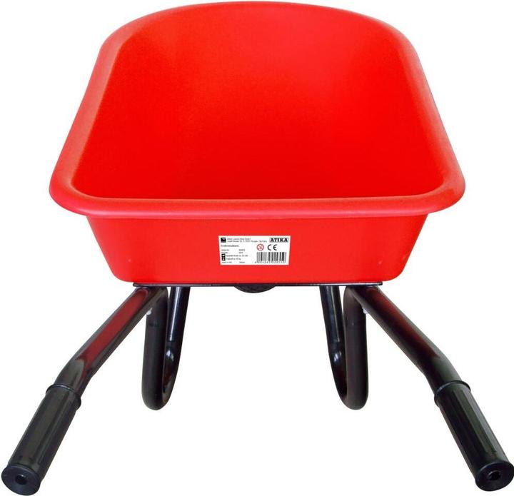 Produktbild FORT Kinderschubkarre 20l rot montiert, mit PU-Rad