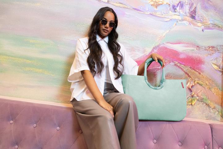 Actual product image reisenthel loopshopper L frame cord mint
