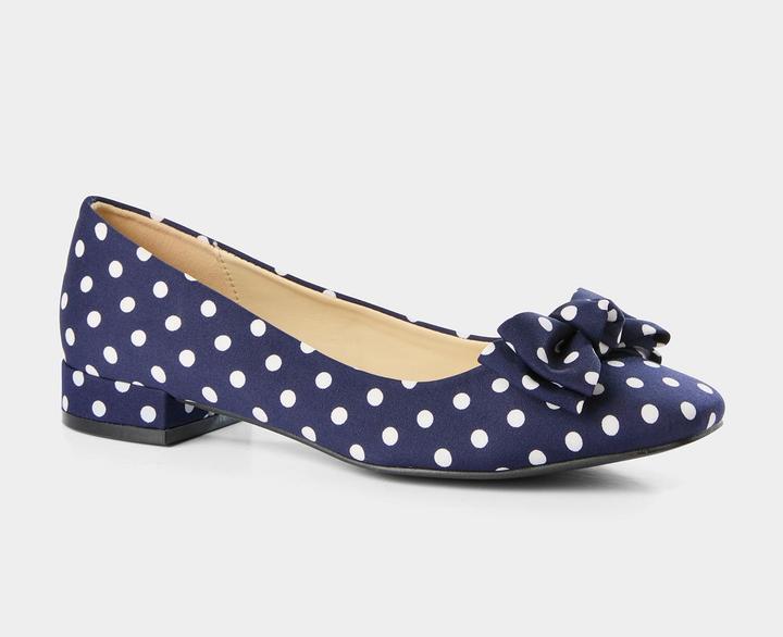 Image du produit Joe Browns Polka Dot Fabric Round Toe Flat Shoes (37)