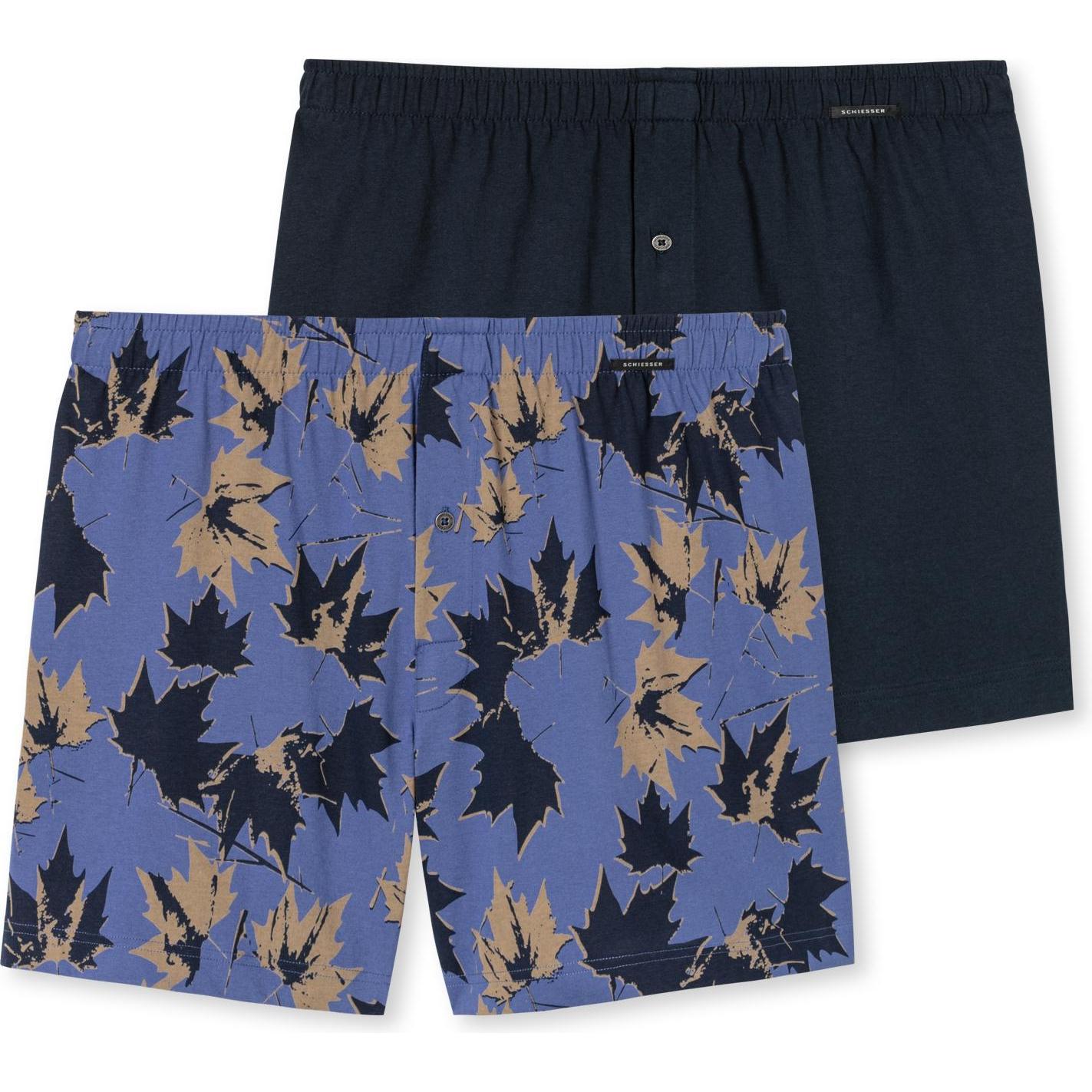 Schiesser, Herren, Unterhosen, Boxershort Casual Bequem sitzend, Mehrfarbig, (4, 2er Pack)