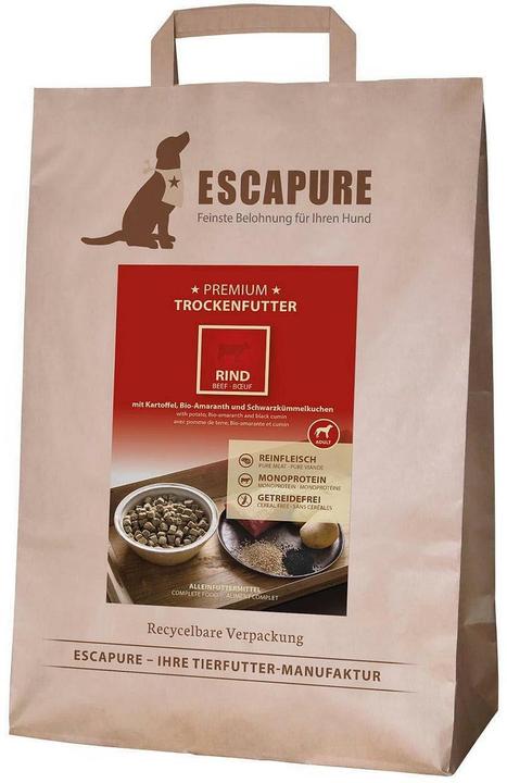 Escapure Rind Premium Trockenfutter 4Kg (Adult, 1 Stk., 4000 g)