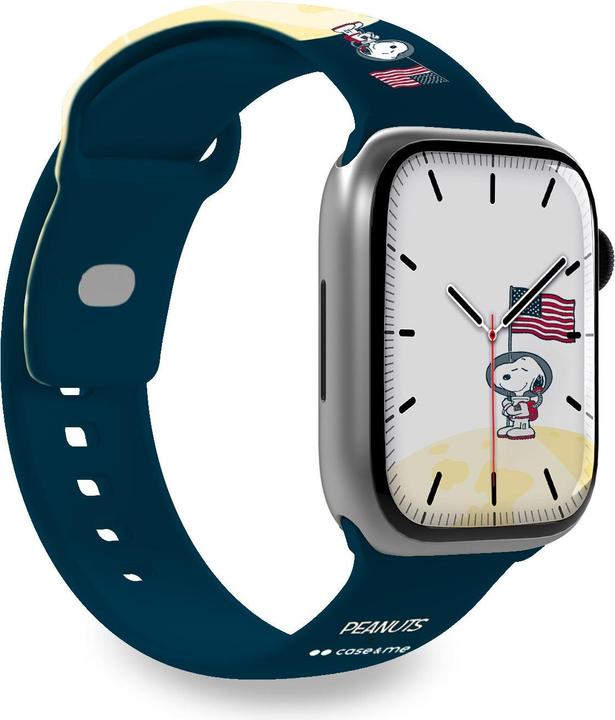 Produktbild Caseme Armband für Apple Watch 42, 44, 45,49mm mit Peanuts-Design (42 mm, 44 mm, 45 mm, 49 mm, Silikon)
