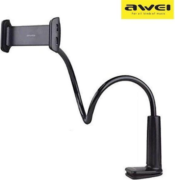 Awei uchwyt biurkowy X3 4"-10,5" czarny /black długie ramię