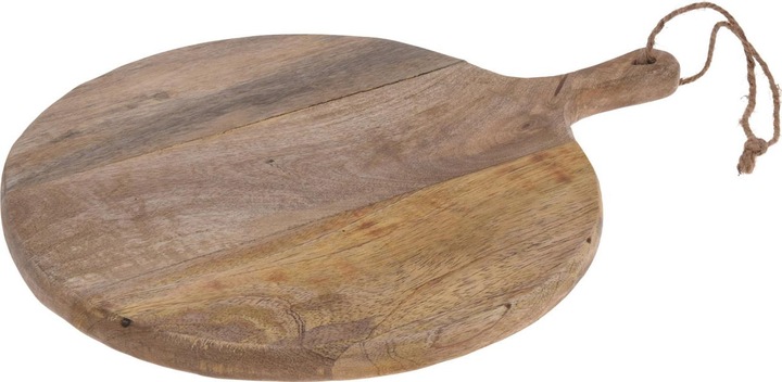 Produktbild Natura Punto Schneidebrett aus Mangoholz, rund mit Griff