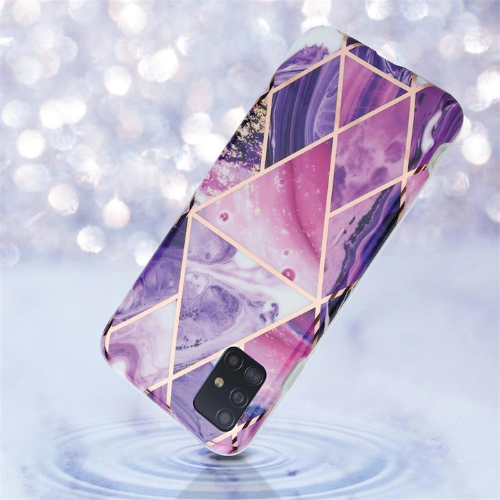 Produktbild Cadorabo IMD TPU Bunter Marmor Cover (Samsung Galaxy A51 5G)