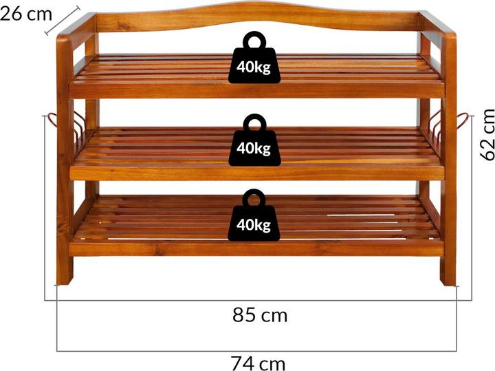 Actual product image Casaria Melany (85 x 26 x 62 cm)