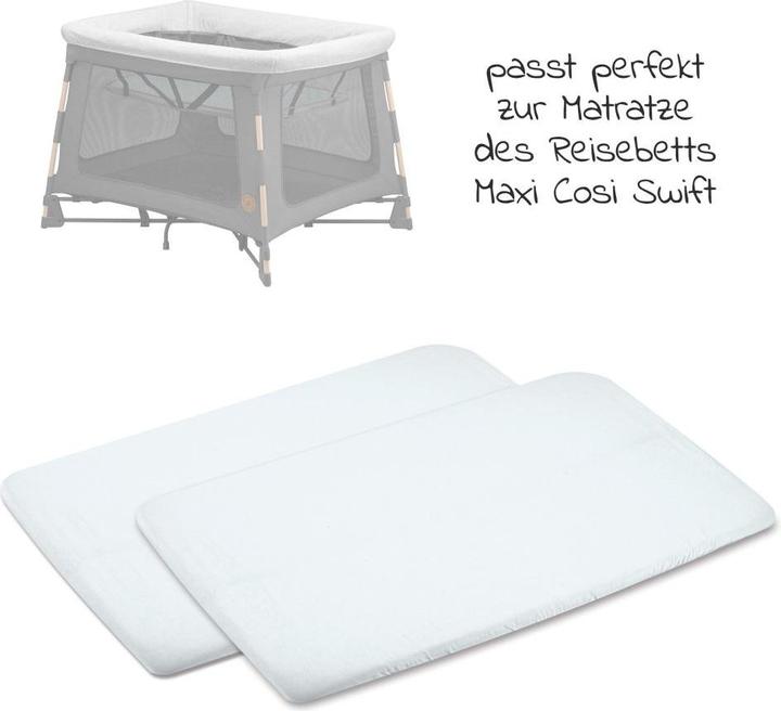 Actual product image Maxi-Cosi Mc Swift Newborn Bedsheets White *2