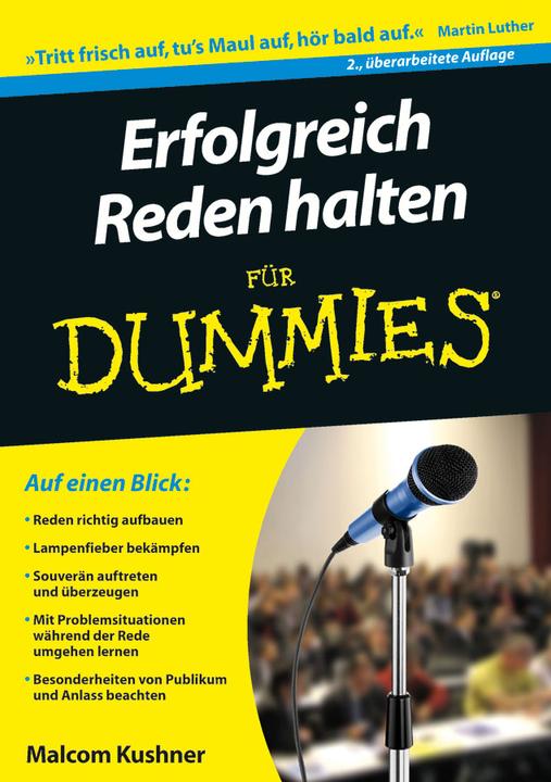 Produktbild Erfolgreich Reden halten für Dummies (Deutsch, Malcolm Kushner, 2011)