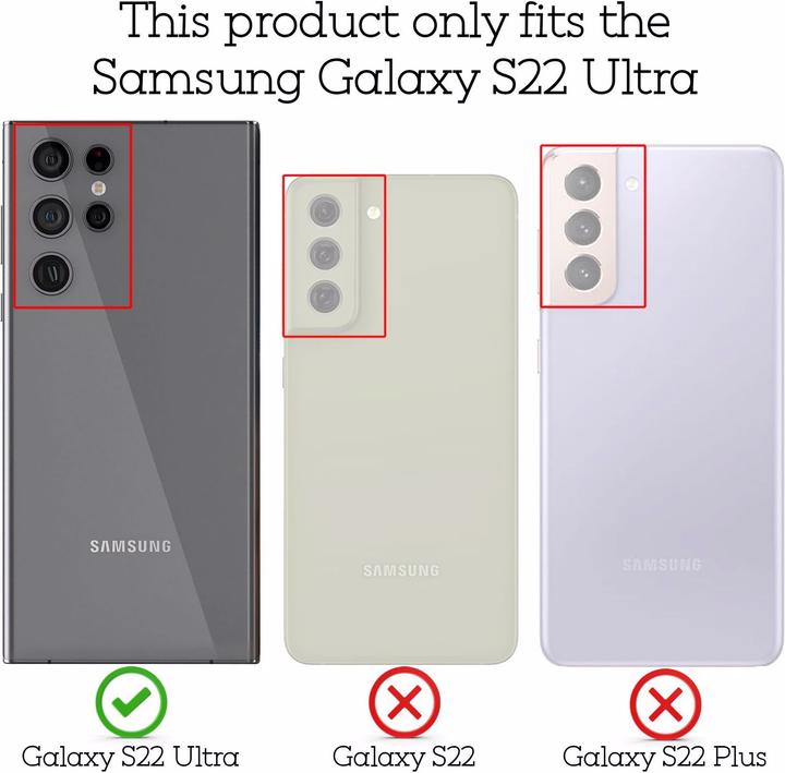 Produktbild Nalia Klare Glitzer Silikon Handyhülle (Samsung Galaxy S22 Ultra)