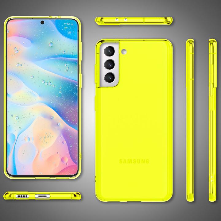 Produktbild Nalia Klar Transparente Neon Silikon Hülle (Samsung Galaxy S22)