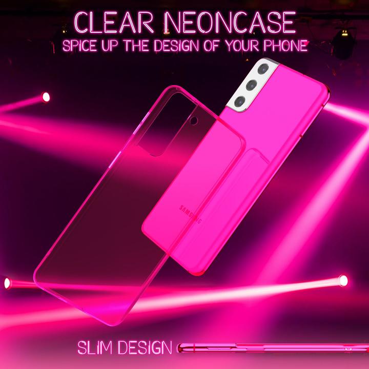 Actual product image Nalia Clear Transparent Neon Silicone Cover (Samsung Galaxy S22+)