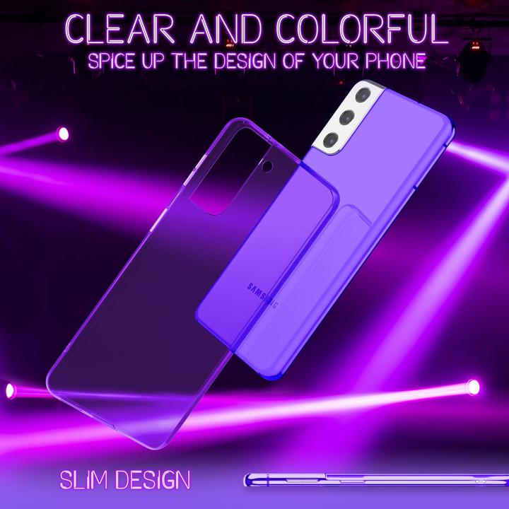 Produktbild Nalia Klar Transparente Neon Silikon Hülle (Samsung Galaxy S22)